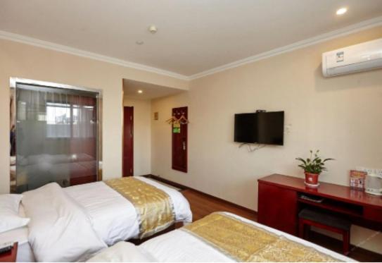 Greentree Inn Jiangsu Suzhou Suzhouleyuan Tianping College Business Hotel Bagian luar foto